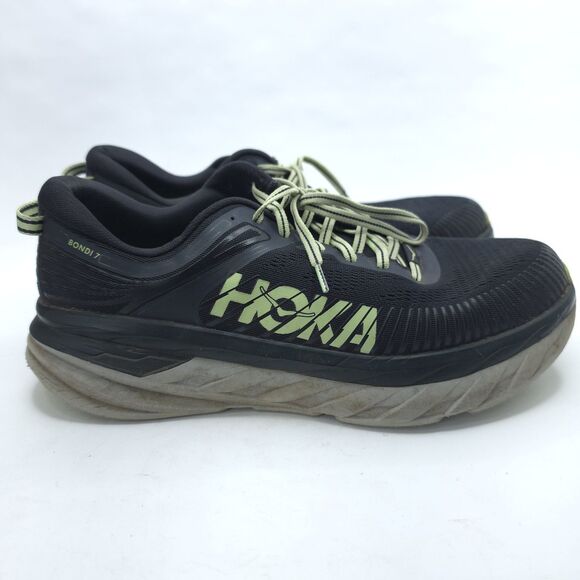 HOKA ONE ONE BONDI 7 MEN\'S RUNNING SHOES BLUE GRAPHITE BUTTERFLY US 11.5 main image 5